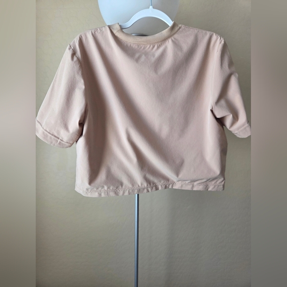 Nike Tan Cropped Workout T-Shirt - Picture 6 of 6